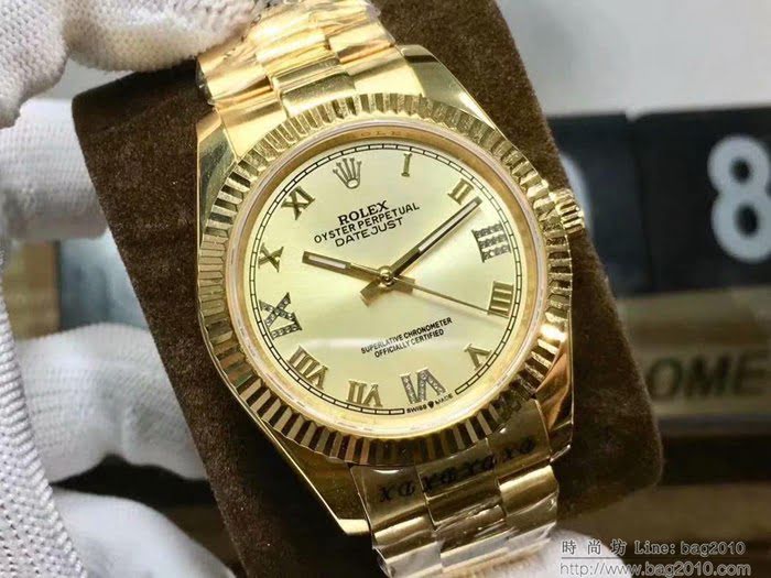 ROLEX勞力士 日誌系列 全新款 經典羅馬刻度設計 奢華典雅 男士腕表  wssb3724